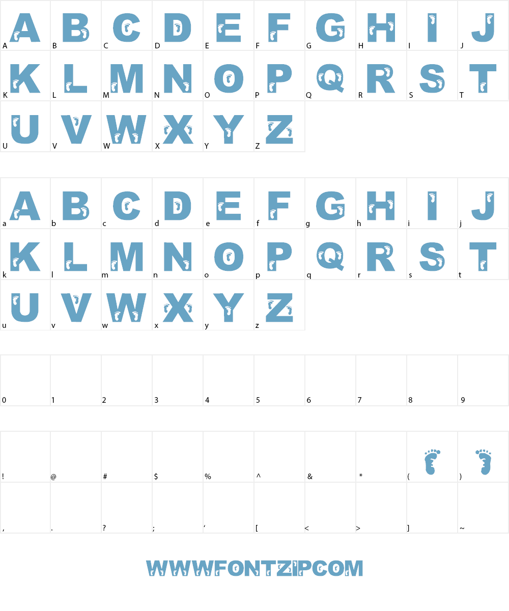 Jenna's Feet Font Character